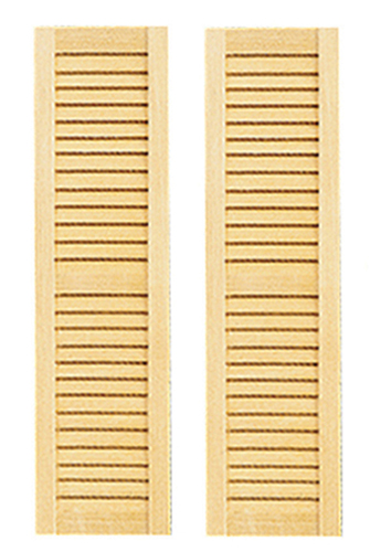 Dollhouse Miniature Louvered Shutters, 2/Pk